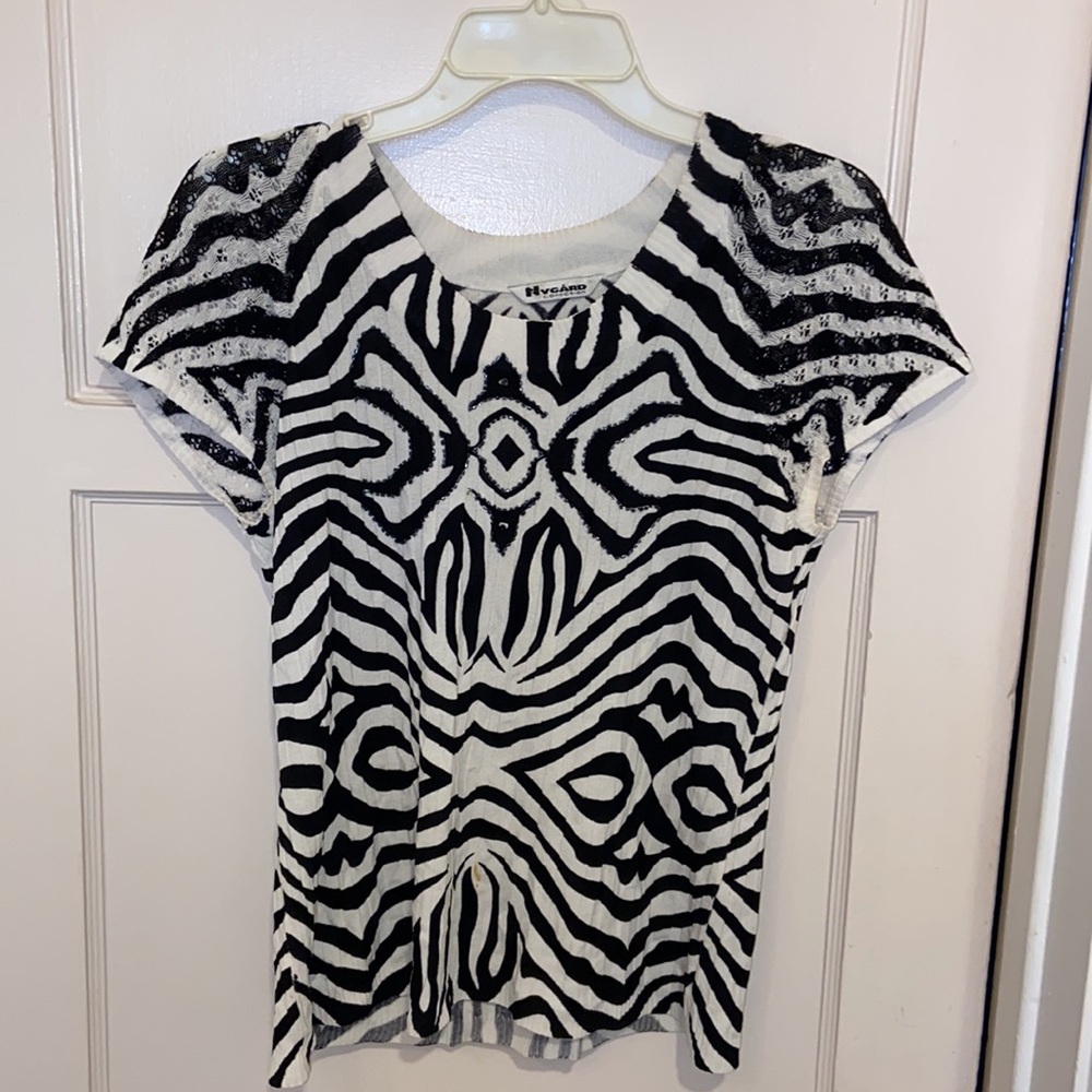 Nygard Collection Knit Top blouse beaded SZ S